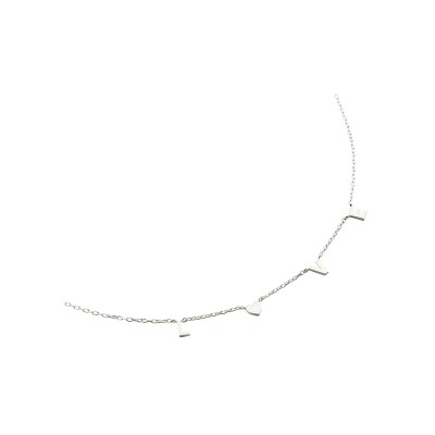 Collier Agatha WITH LOVE en argent