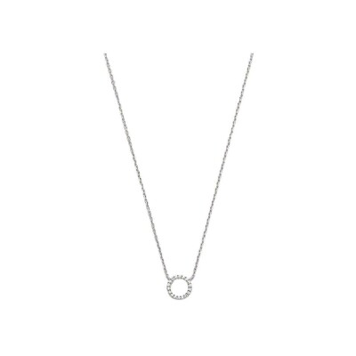 Collier Agatha Rondou en argent et oxydes de zirconium