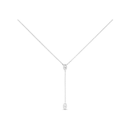 Collier Agatha Etreinte en argent doré et oxyde de zirconium