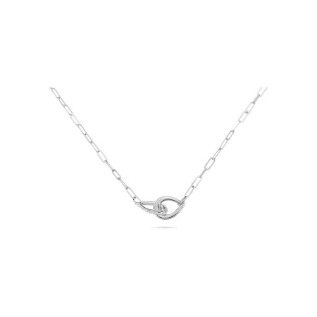 Collier Agatha Gemini en argent rhodié