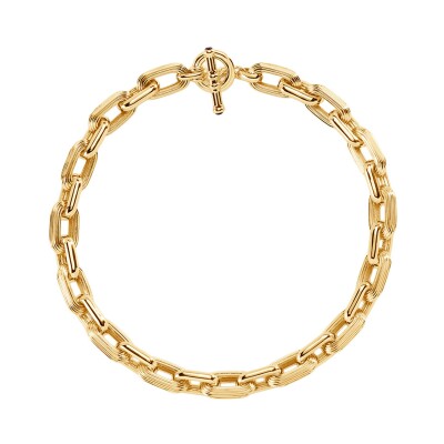 Collier Agatha Haussman en laiton doré