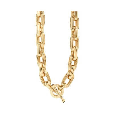 Collier Agatha Haussman en laiton doré