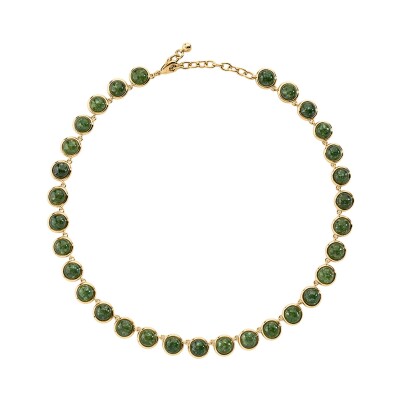 Collier Agatha Batignolles en laiton doré et quartz