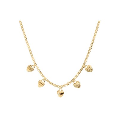 Collier Agatha Sacre Cœur en laiton doré