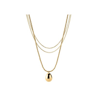 Collier Agatha Madeleine en laiton doré