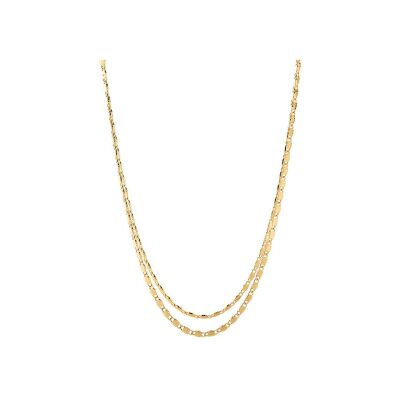 Collier Agatha Jussieu en laiton doré