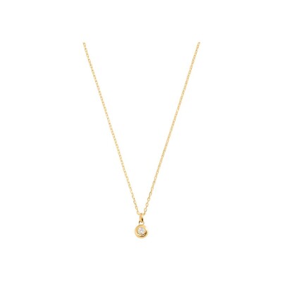 Collier Agatha Odéon en argent doré et oxyde de zirconium