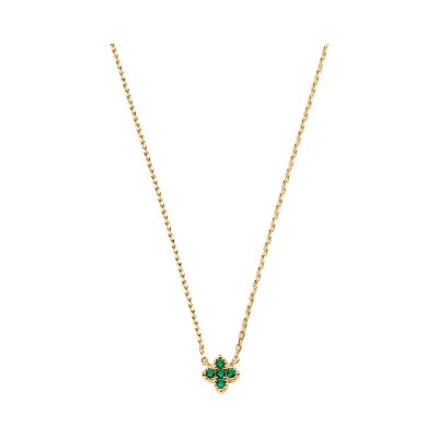 Collier Agatha Beloved en argent doré et oxyde de zirconium