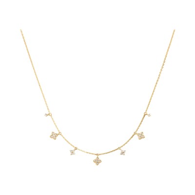 Collier Agatha Beloved en argent doré et oxyde de zirconium