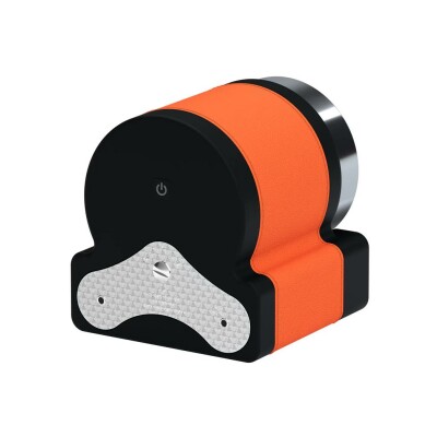Remontoir pour montre automatique Scatola del Tempo Rotor One en cuir orange