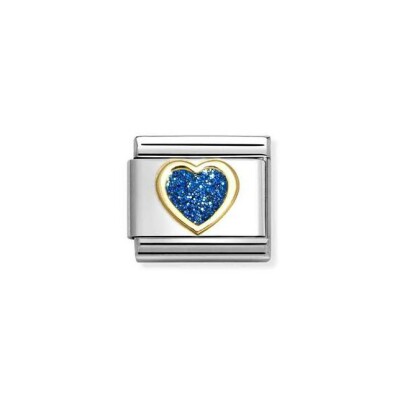 Charms Nomination Italy Composable en or jaune et acier