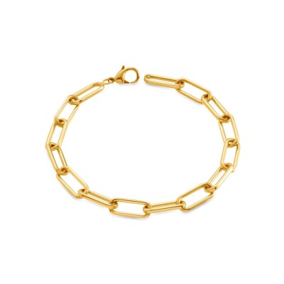 Bracelet Boccia Titanium en titane et plaqué or