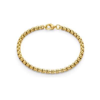 Bracelet Boccia Titanium en titane et plaqué or