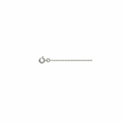 Chaîne forçat 1.5mm 50cm argent rhodié