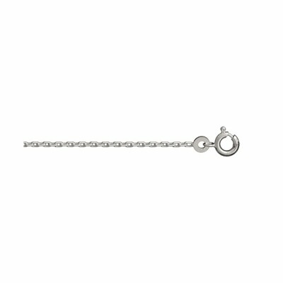 Chaîne forçat 1.5mm 70cm argent rhodié