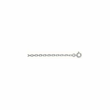 Chaîne forçat 2.5mm 70cm argent rhodié