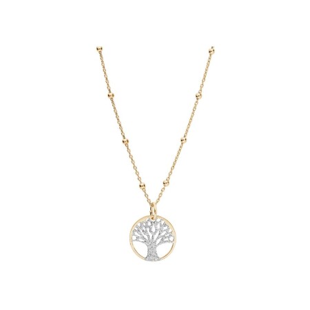 Collier arbre de vie en argent doré