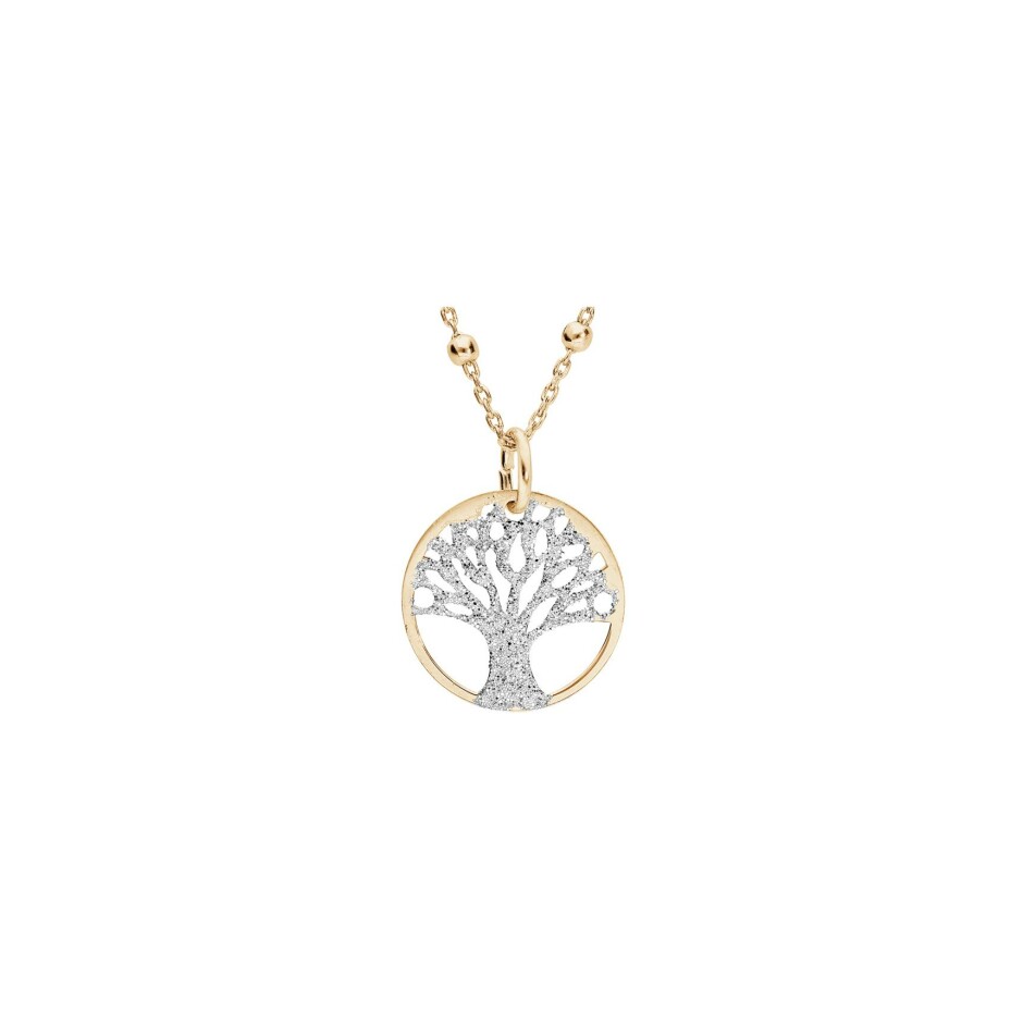 Collier arbre de vie en argent doré