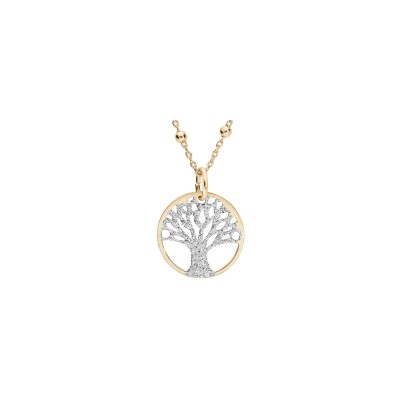 Collier arbre de vie en argent doré