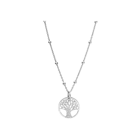 Collier arbre de vie en argent rhodié