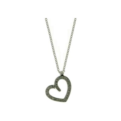 Collier en or blanc et diamants