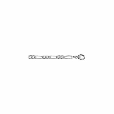 Chaîne 1+2 4mm 55cm argent