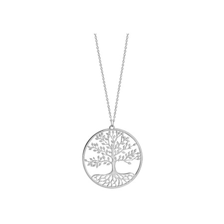 Collier arbre de vie en argent rhodié