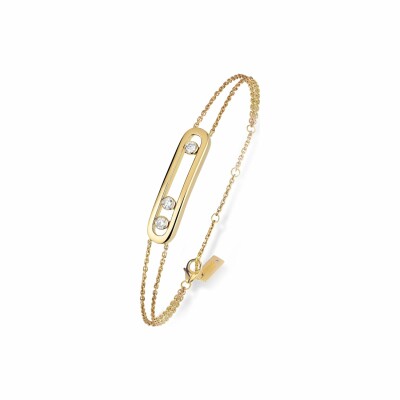 Bracelet Messika Move Classique en or jaune et diamants