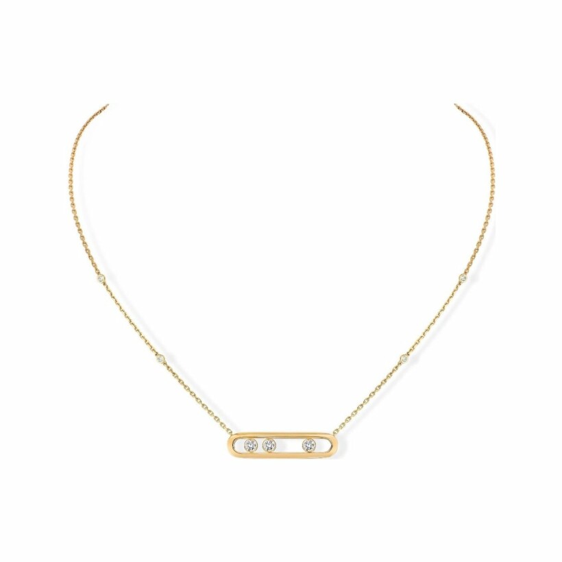 Messika Move necklace, yellow gold, diamonds