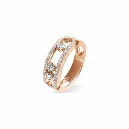 Messika Move Pavé ring, rose gold, diamonds