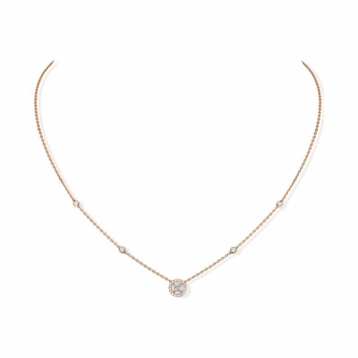 Collier Messika Joy en or rose et diamants 0.20ct