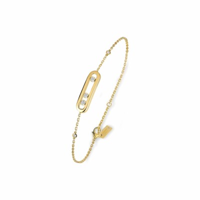 Messika Baby Move bracelet, yellow gold, diamonds