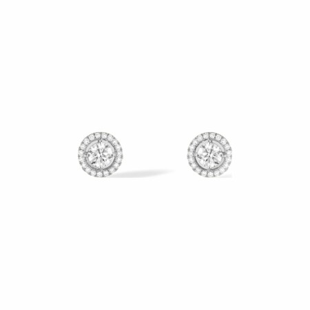 Messika Joy stud earrings, white gold, diamonds