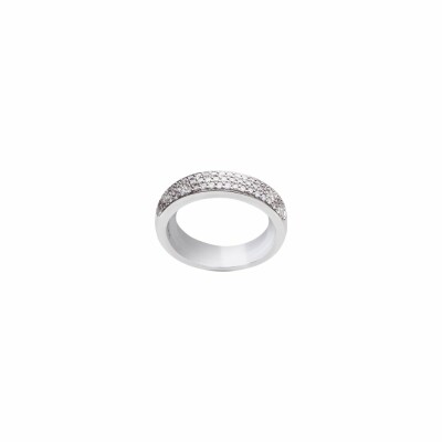 Alliance One More Ischia basics en or blanc et diamants, 0.33ct