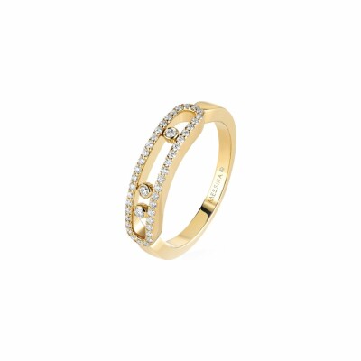 Messika Baby Move Pavé ring, yellow gold, diamonds