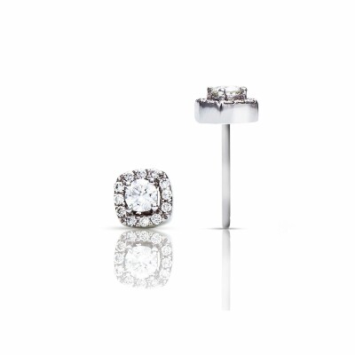 Boucles d'oreilles One More Salina en or blanc et diamants