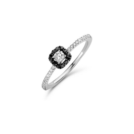 Bague One More Salina en or blanc, diamants et diamants noir