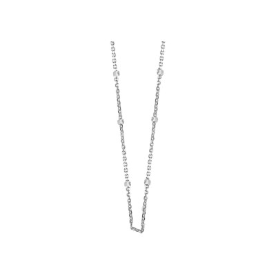 Collier One More Ischia Basic en or blanc, 45cm