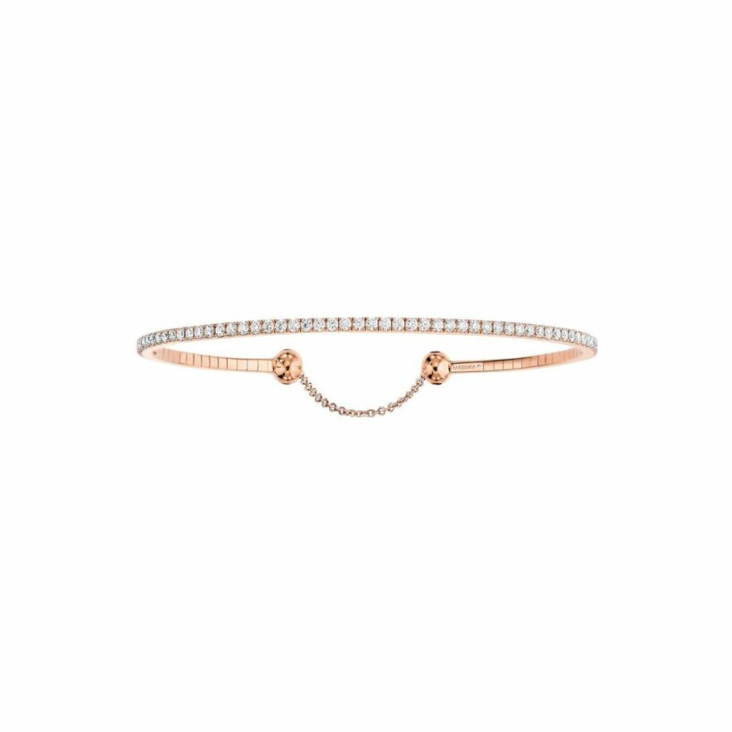 Bracelet Messika Skinny en or rose et diamants