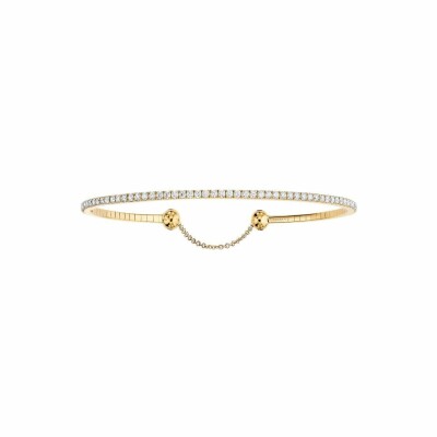 Messika Skinny bracelet, yellow gold and 1.60cts diamonds