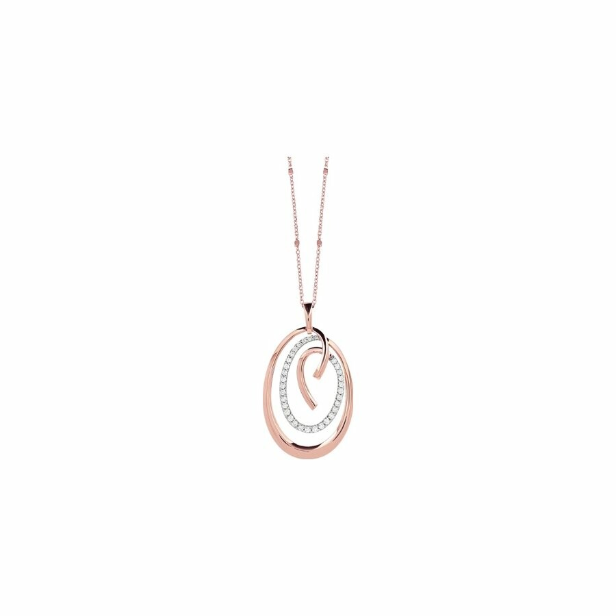 Collier One More Ischia Basic en or rose, 45cm