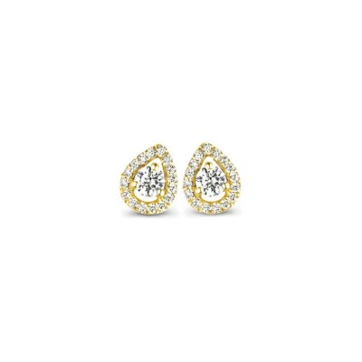 Puces d'oreilles One More Salina en or jaune et diamants