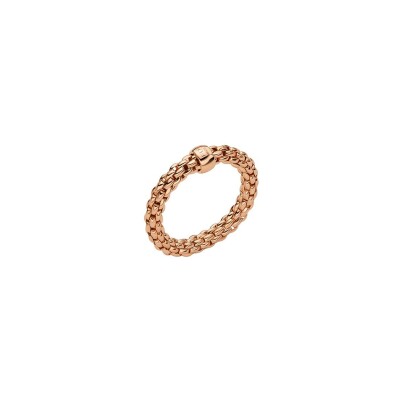 FOPE ESSENTIALS Flex'it ring in rose gold, size S