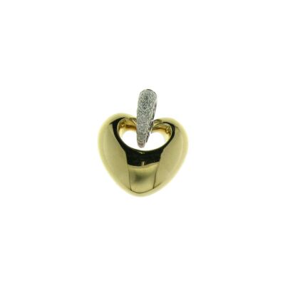 Pendentif en or blanc, or jaune et diamants
