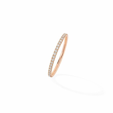 Messika Gatsby XS wedding ring, rose gold, diamonds