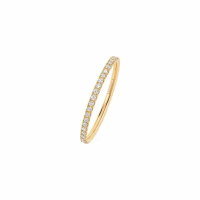 Messika Gatsby XS Ehering aus Gelbgold und Diamanten