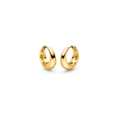Boucles d'oreilles Boccia Titanium en titane et plaqué or
