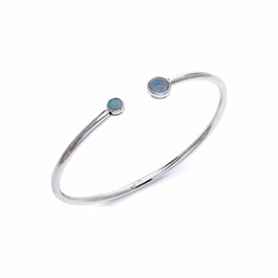Bracelet en argent et opale