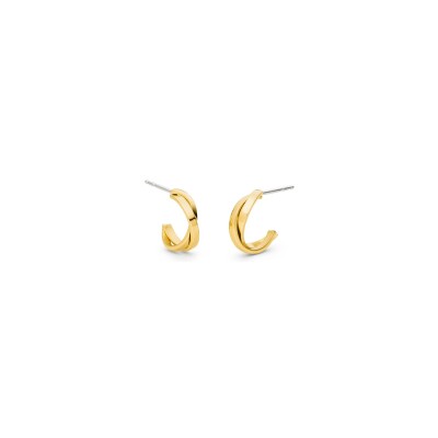 Boucles d'oreilles Boccia Titanium en titane et plaqué or