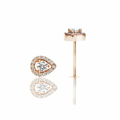 Boucles d'oreilles One More Salina en or rose et diamants